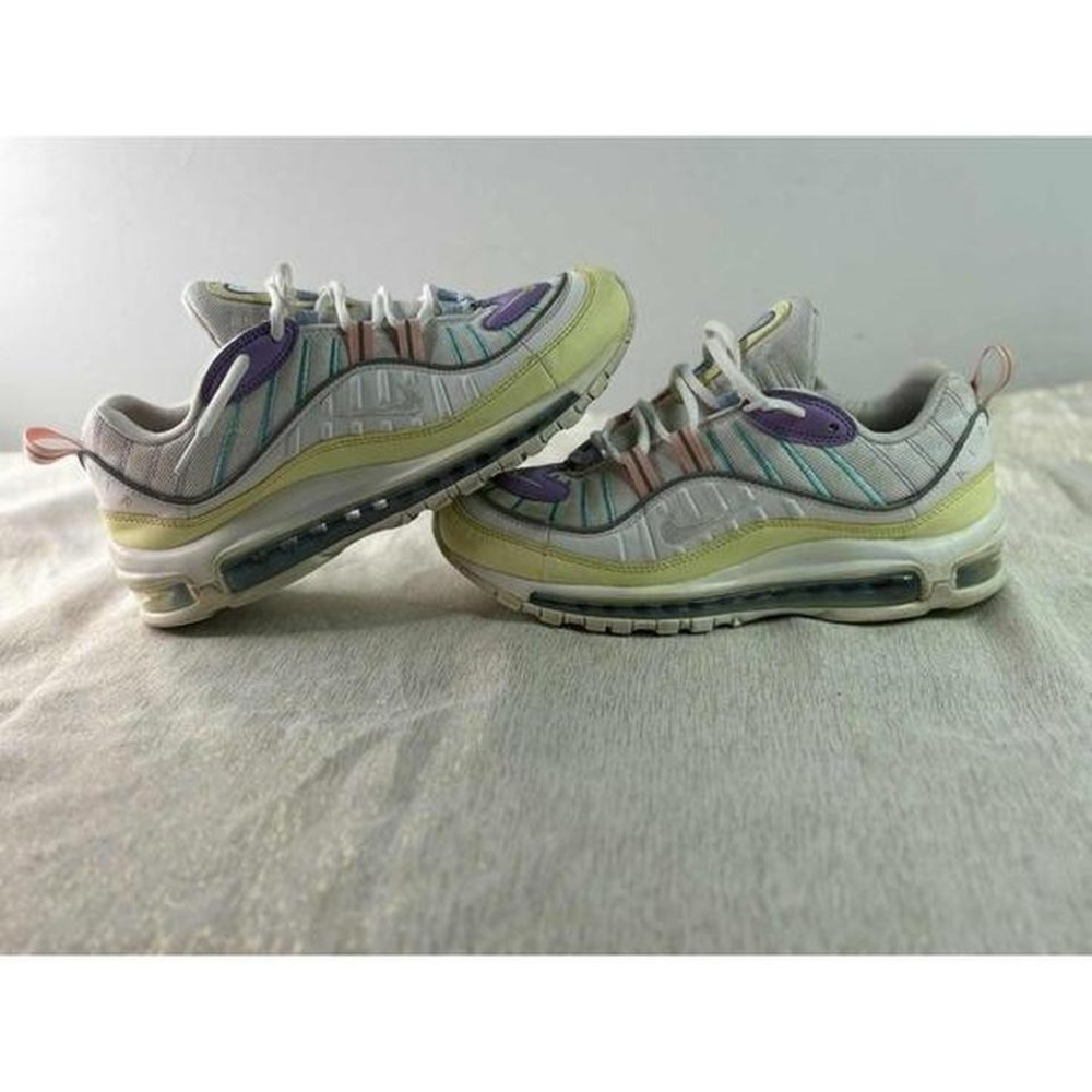 Women's Nike Air Max 98 Easter Pastels - size 9.5- AH6799-300 Purple Pink Yellow